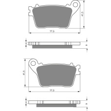 Goldfren Brake Pads 242 Ceramic Carbon AD