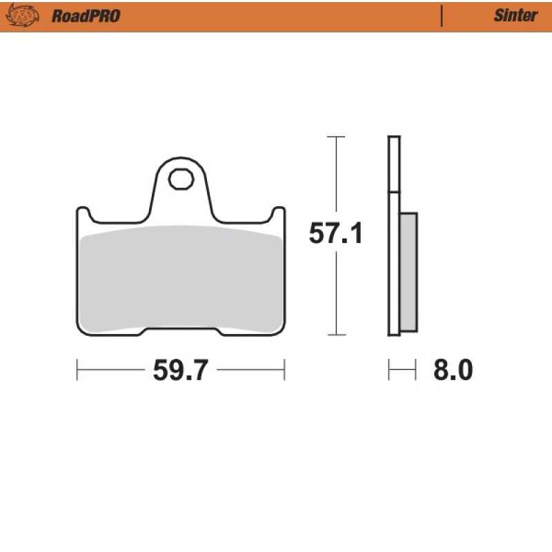 Moto Master Moto-Master Brakepads RoadPRO Sinter rear