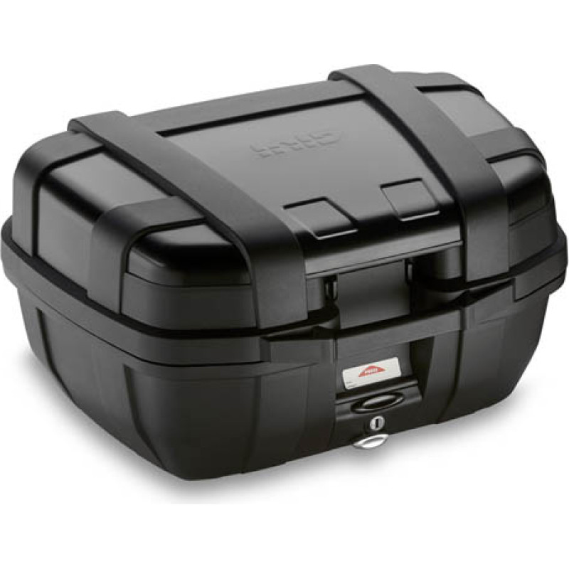 Givi 52 litre blackline top-case black with aluminium finish with top opening