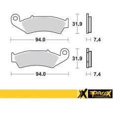 Prox Front Brake Pad CR125/250/500 '87-94