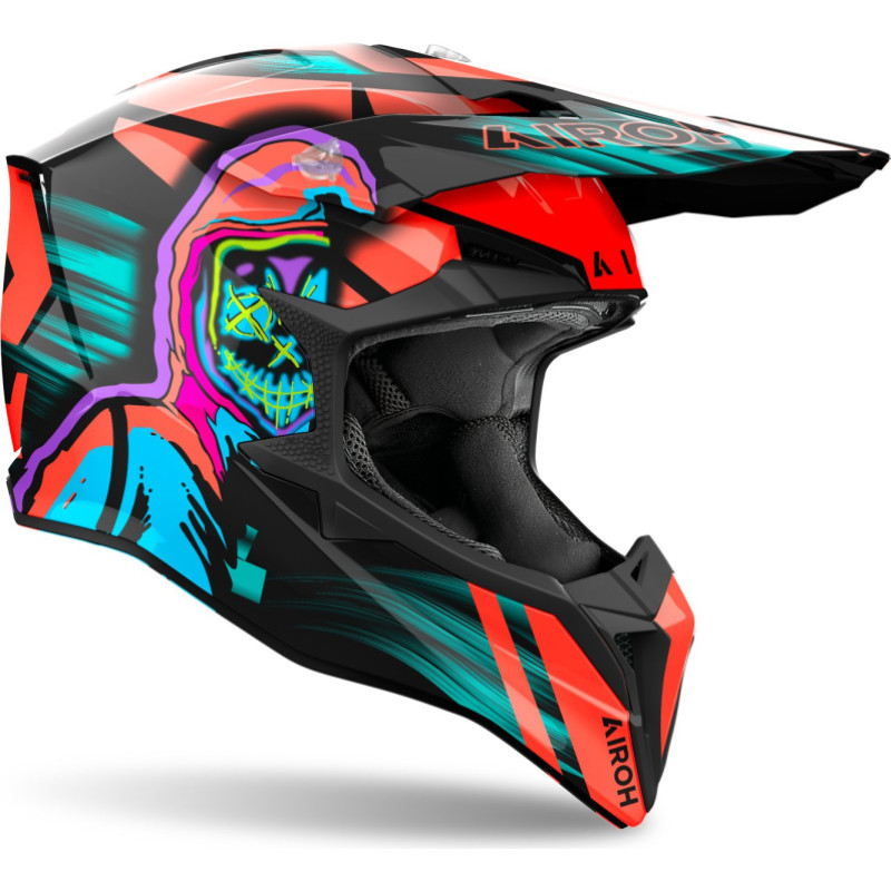 Airoh Helmet Wraaap Cyber orange
