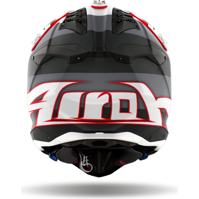 Airoh Helmet Aviator 3 Monarch Grey/Red Matt