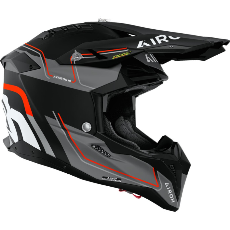 Airoh Helmet Aviator 3 Leader Orange matt