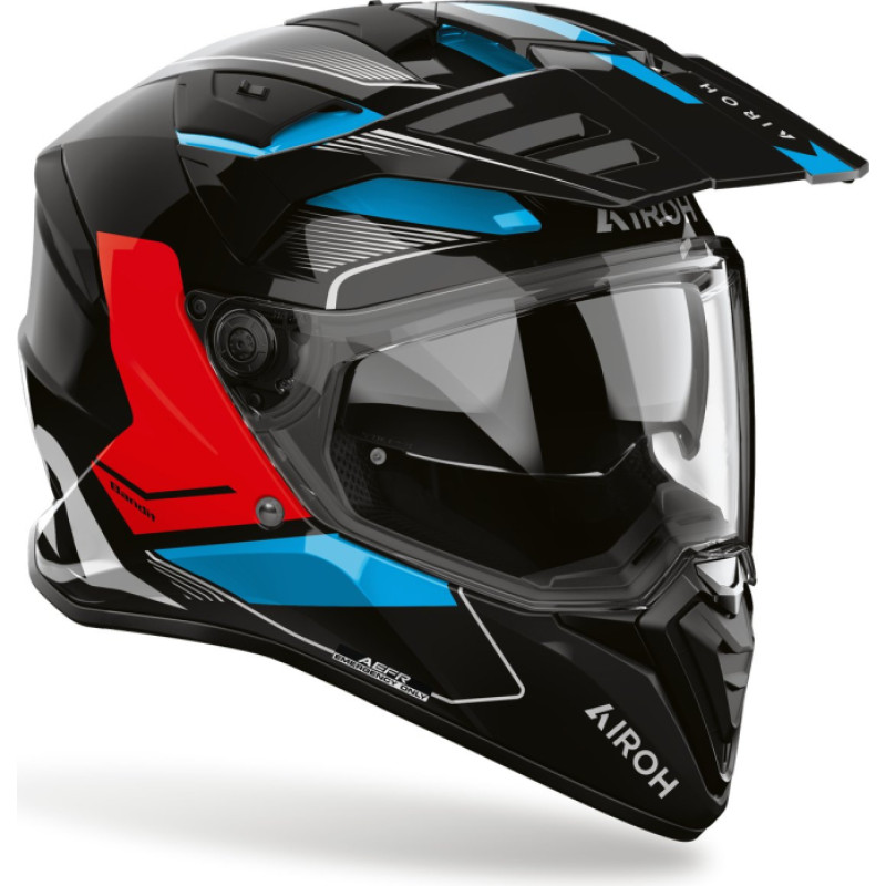 Airoh Helmet Bandit Tune blue/red gloss