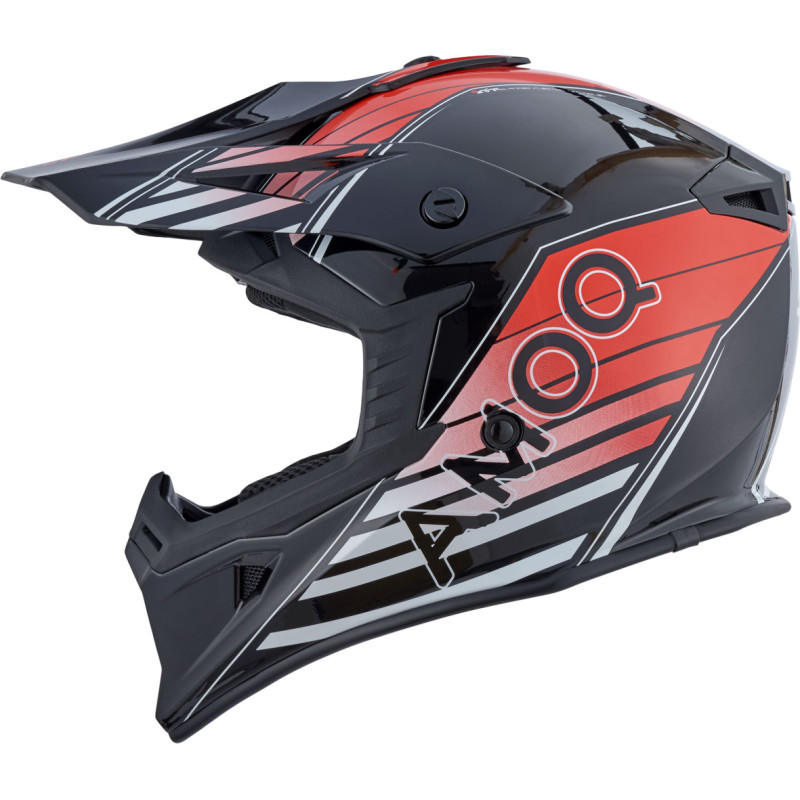 Amoq Meteor V2 Helmet Axis Black/Red glossy
