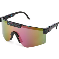 Amoq Comet Sunglasses Black Splash - Purple Mirror