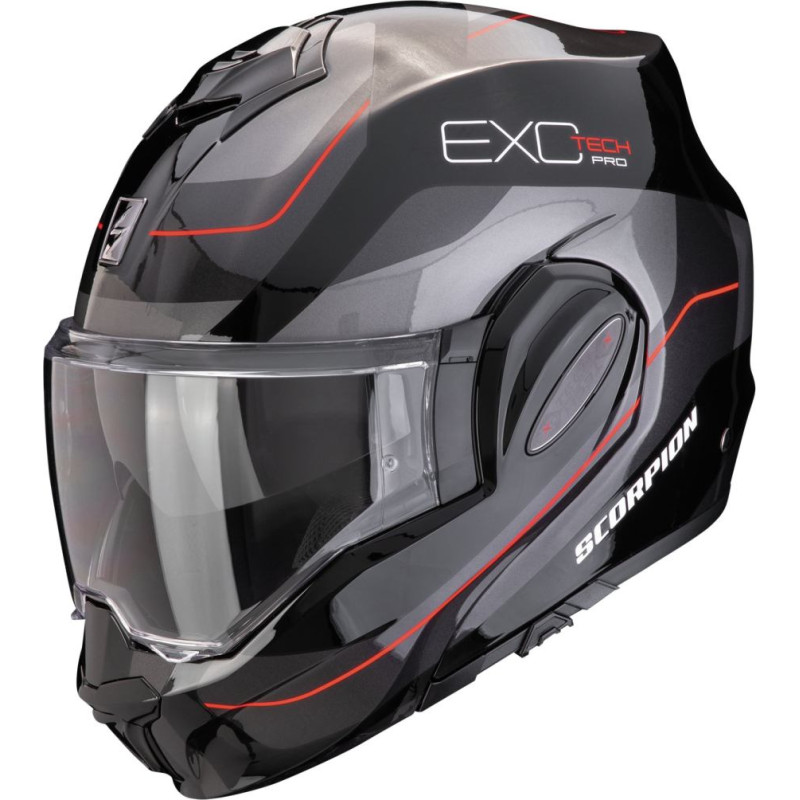 SCORPION Helmet EXO-TECH EVO PRO Commuta black/grey/red