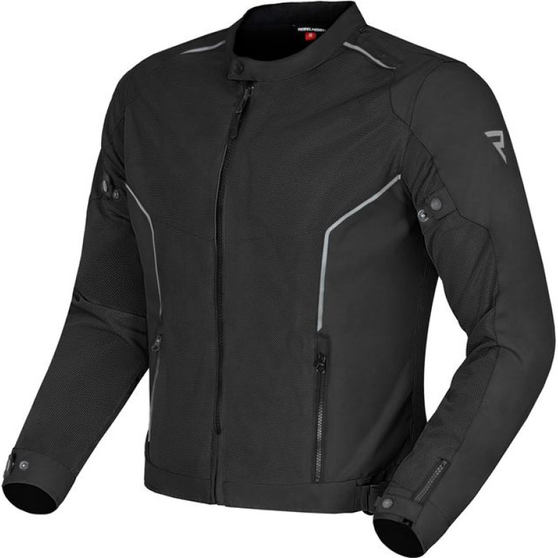 Rebelhorn WAVE BLACK TEXTILE MOTORCYCLE JACKET