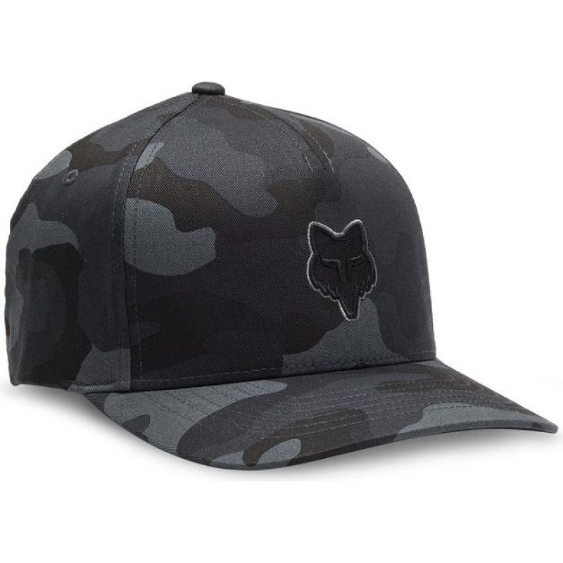 FOX Head Flexfit Hat Black Camo