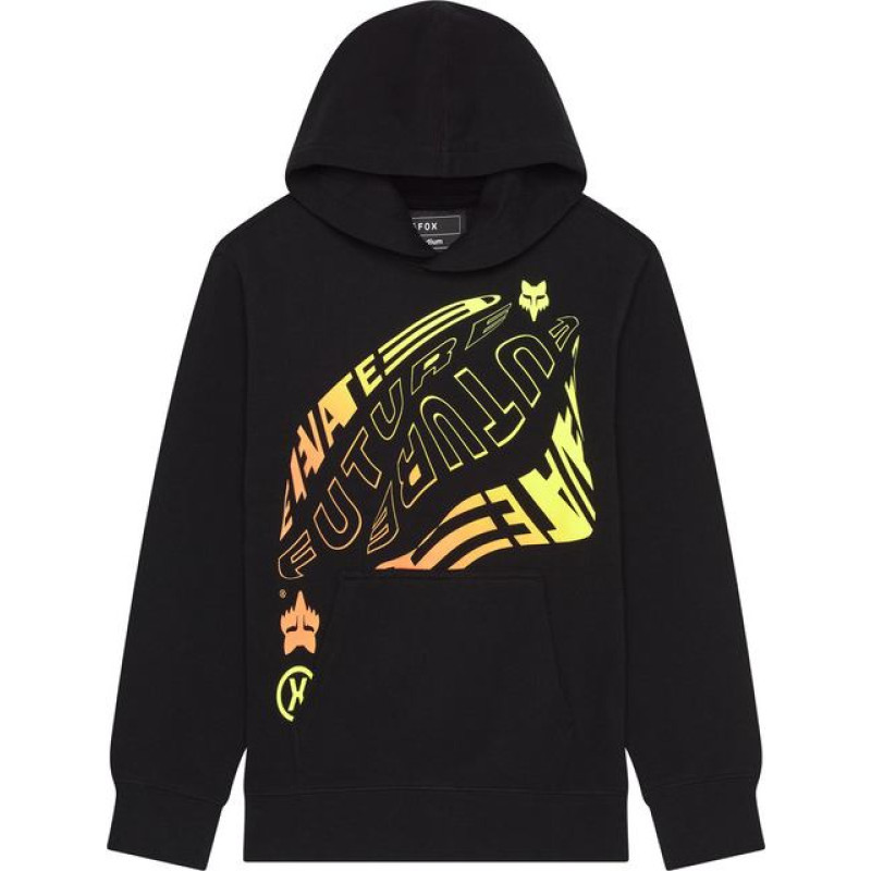 FOX HOODIE FOX JUNIOR ELEVATED FLEECE PO BLACK