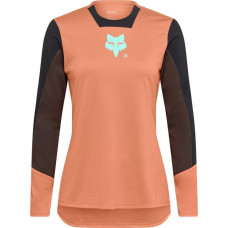 FOX BICYCLE SHIRT LONG-SLEEVED FOX LADY DEFEND ELEVATED CORAL