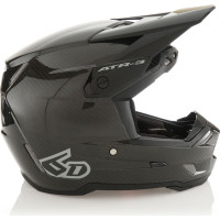 6D Helmet ATR-3 Solid Gloss Black FIM