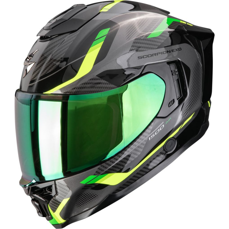 Scorpion Helmet EXO-1500 AIR SLEEK Black-Green