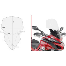 Givi Specific screen transparent 59 x 43 cm (h x w) Multistrada 1200 (15)
