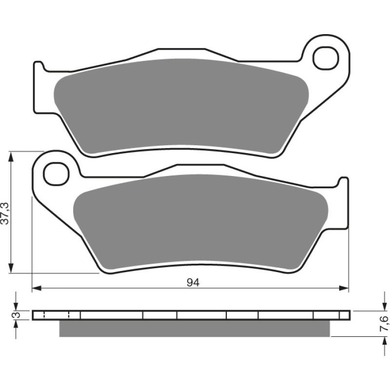 Goldfren Brake Pads 031 Ceramic Carbon AD