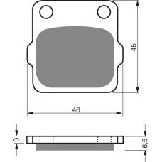 Goldfren Brake Pads 077 Ceramic Carbon K1