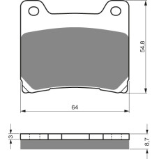 Goldfren Brake Pads 015 Ceramic Carbon S3