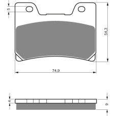 Goldfren Brake Pads 028 Ceramic carbon AD