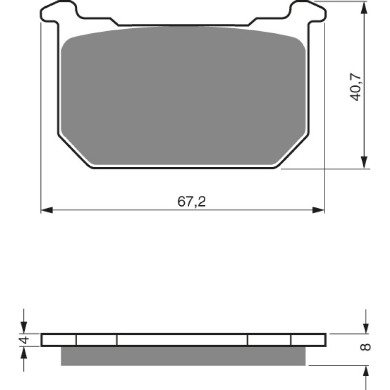 Goldfren Brake Pads 127 Ceramic carbon AD