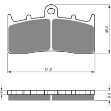 Goldfren Brake Pads 318 Ceramic Carbon S3