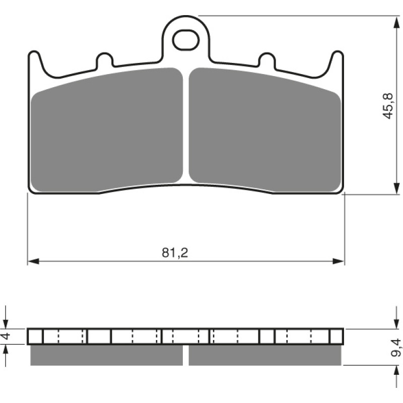 Goldfren Brake Pads 318 Ceramic Carbon S3