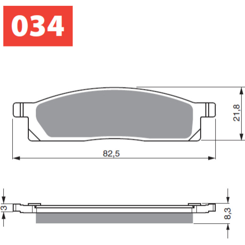 Goldfren Brake Pads 034 Ceramic Carbon S33