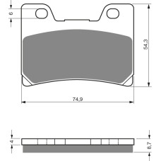 Goldfren Brake Pads 045 Ceramic Carbon S3