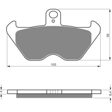 Goldfren Brake Pads 117 Ceramic carbon AD