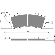 Goldfren Brake Pads 178 Ceramic carbon AD
