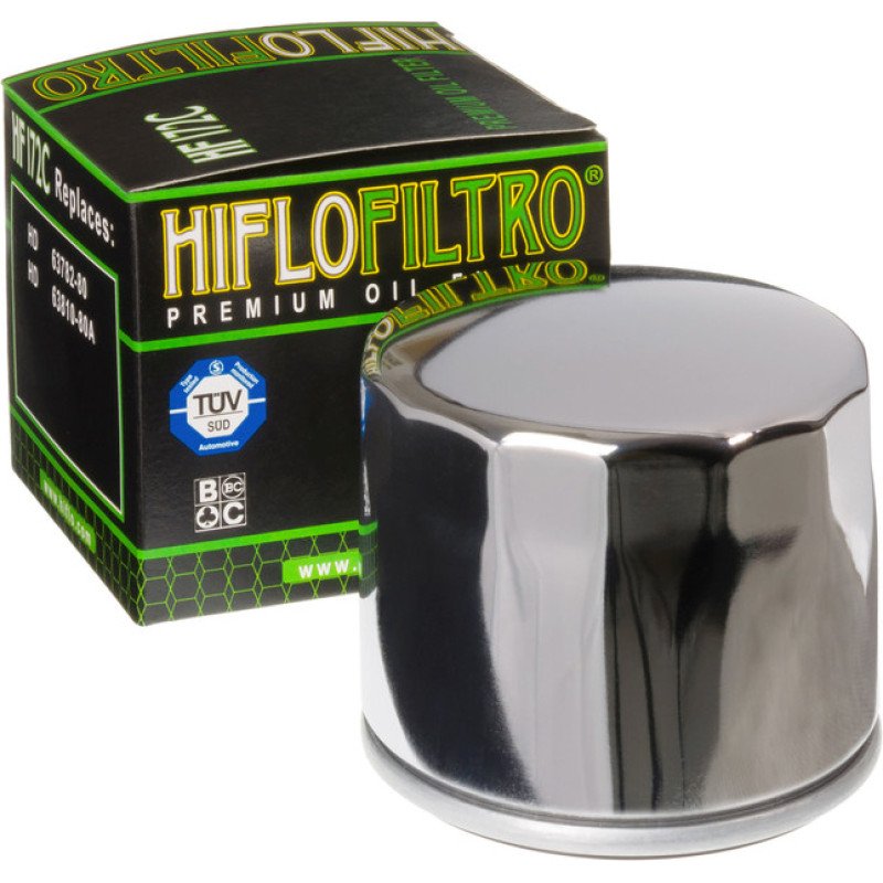 Hiflofiltro HiFlo oil filter HF172C chrome