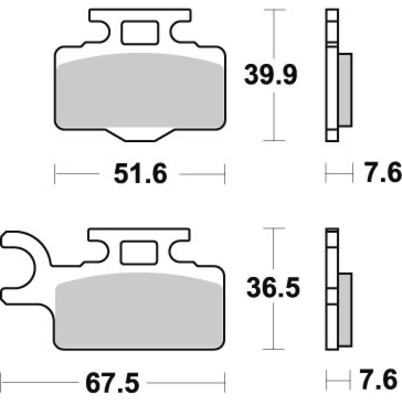 SBS Brakepads Racing Sintered