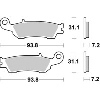 SBS Brakepads Sintered Offroad