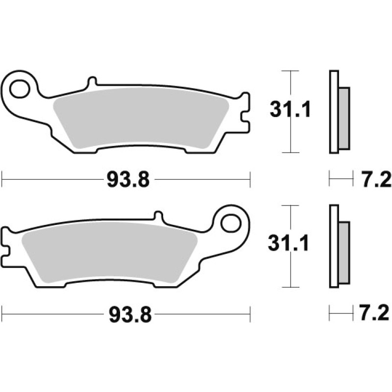 SBS Brakepads Sintered Offroad