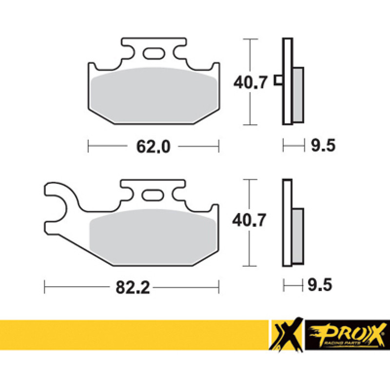 Prox Rear Brake Pad YXR660 Rhino '04-06 (Left) + YFM700R Rap