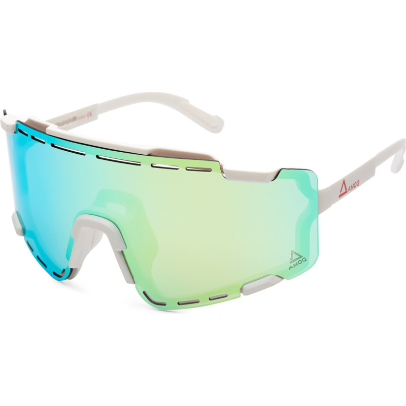 Amoq Align Performance Sunglasses White - Yellow Mirror