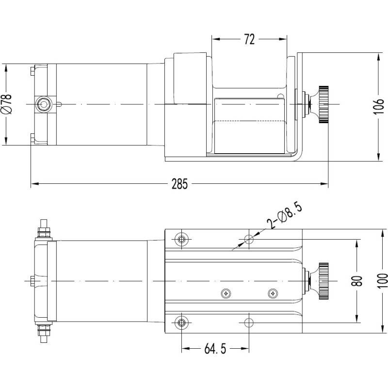 Bronco PORTABLE WINCH 2000