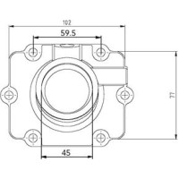 Kimpex Carburator flange Polaris