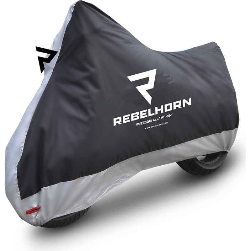 Rebelhorn COVER 2 BLACK SILVER MOTORCYCLE COVER