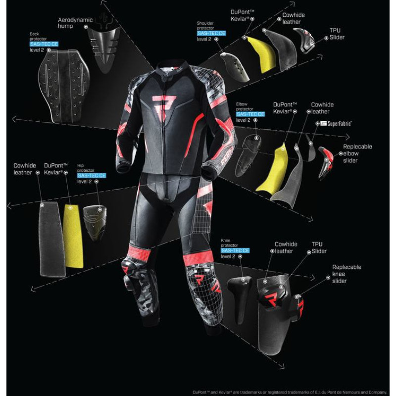 Rebelhorn REBEL BLACK FLUO YELLOW LEATHER MOTORCYCLE JACKET