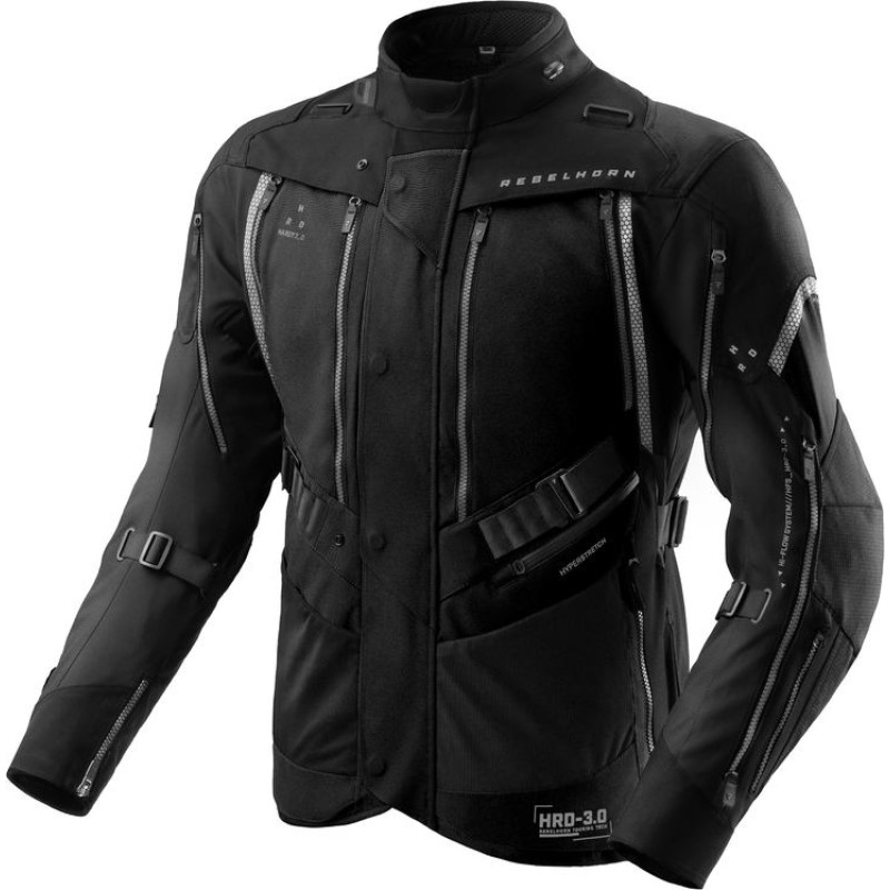 Rebelhorn HARDY 3.0 BLACK TEXTILE MOTORCYCLE JACKET