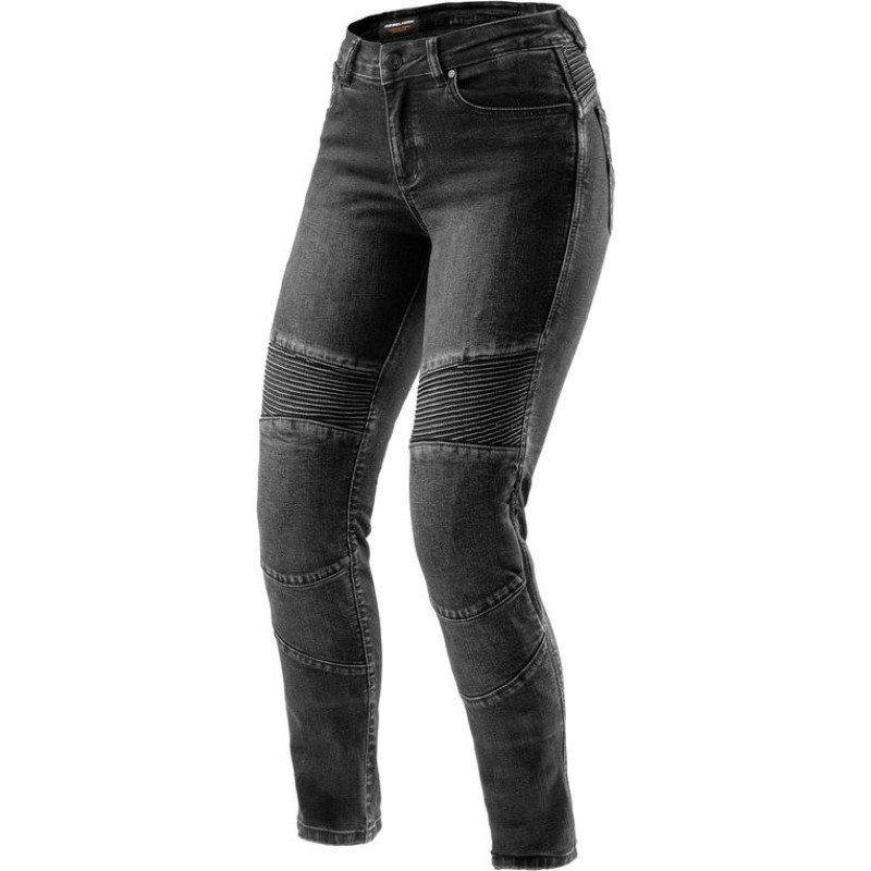 Rebelhorn AGNESS 2 WOMEN WASHED BLACK MOTORCYCLE JEANS MONOLAYER 24/30