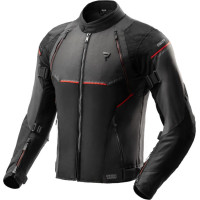 Rebelhorn SWIFT BLACK DARK GREY RED TEXTILE MOTORCYCLE JACKET