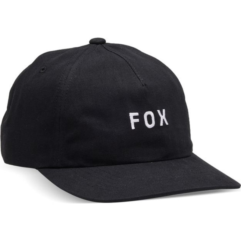 FOX W Wordmark Adjustable Hat Black