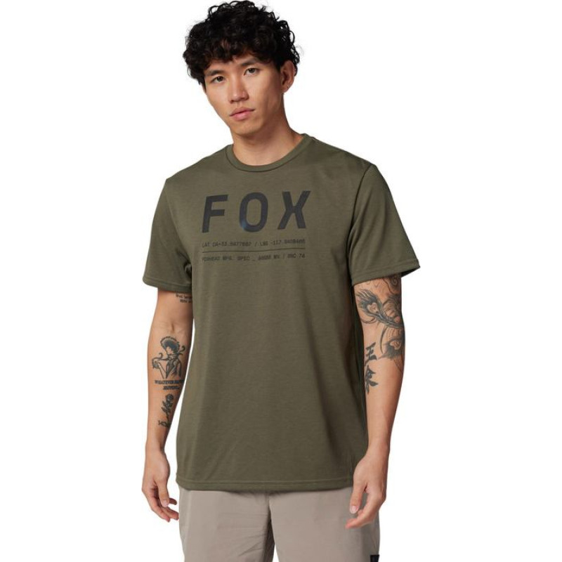 FOX Non Stop Ss Tech Tee Olive Green