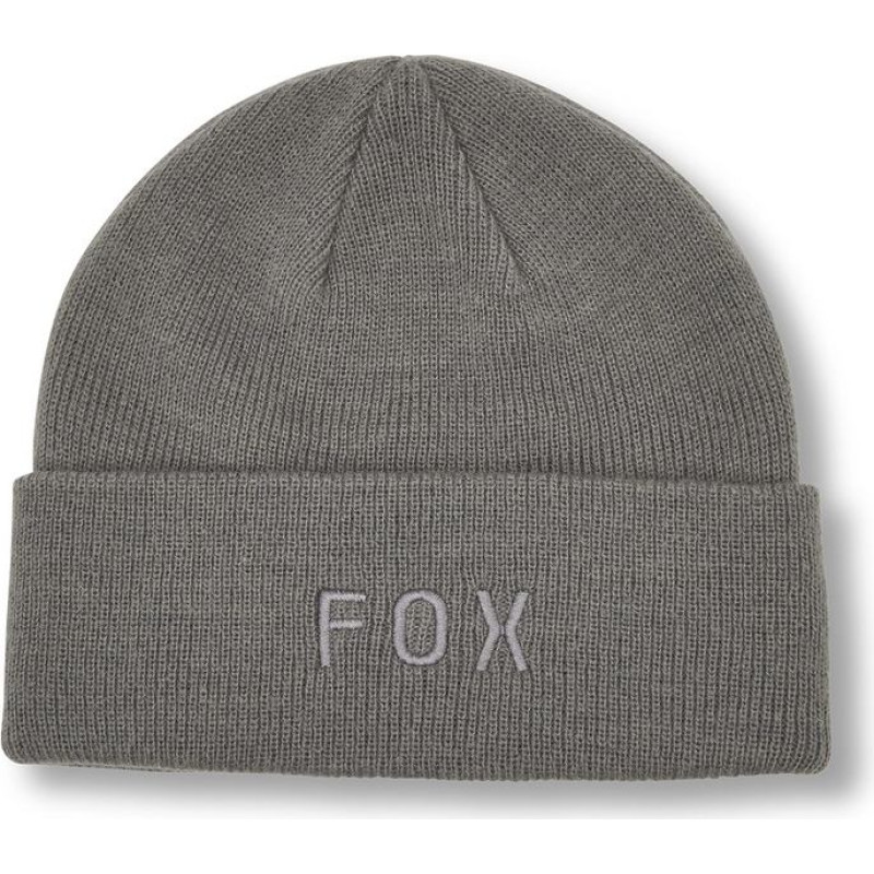 FOX WINTER HAT FOX WORDMARK BEANIE PEWTER