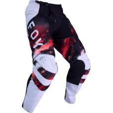 FOX PANTS FOX 180 KAIROS WHITE/FLUO RED