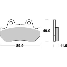 SBS Brakepads Sintered rear