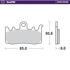 Moto Master Moto-Master Brakepads RoadPRO Carbon Racing