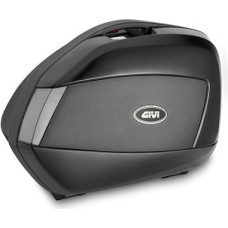 Givi Pair of painted side cases V35 TECH black with transparent reflectors