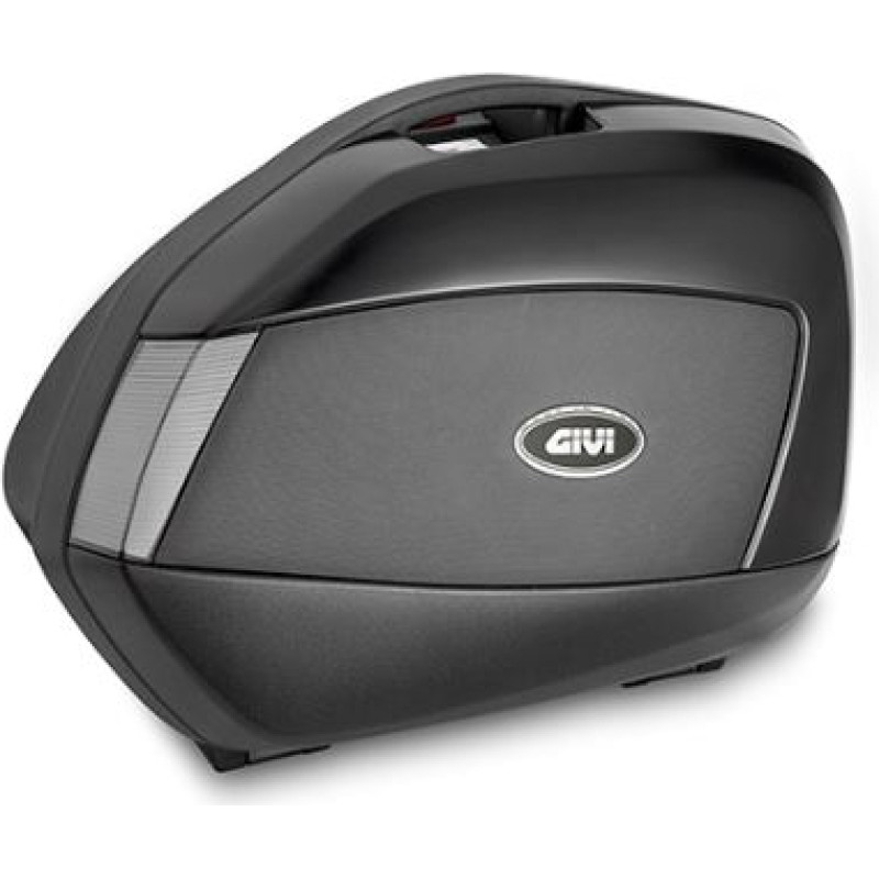 Givi Pair of painted side cases V35 TECH black with transparent reflectors